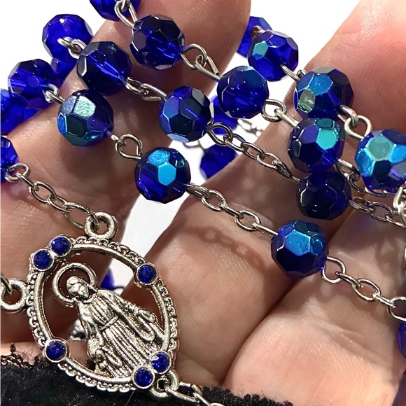 MIRACULOUS ROSARY blue iredescent - Picture 5 of 12